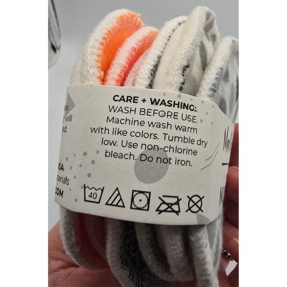 NIP Marleys Monsters Washable Reusable Nursing Pads 3 Pack Grey Polka Dot - Picture 5 of 7